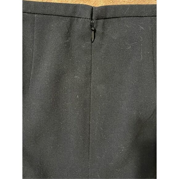 Vintage Calvin Klein Women’s 2 Pencil Skirt with Back Slit Size 2 Black Lined - Picture 2 of 8